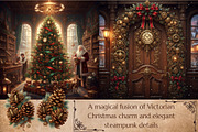 SteamPunk Christmas bundle 300 DPI, a Seasonal Illustration by Floraphoria (Thumbnail 8 of 15)