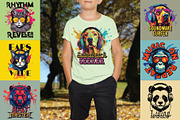 39 Musical T-shirts BUNDLE, an Illustration by VozzyStock (Thumbnail 3 of 9)