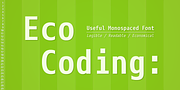 Eco Coding, a Sans Serif Font by S-Core (Thumbnail 1 of 6)