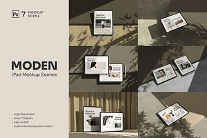 Moden - iPad Pro Mockup Scenes