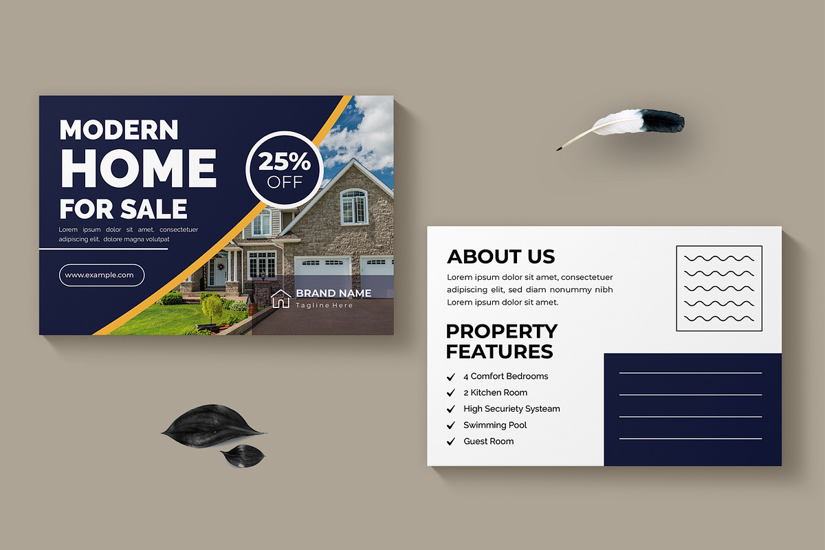 Modern Home For Sale Real Estate, a Card Template by MightyDesign (Photo 1 of 7)