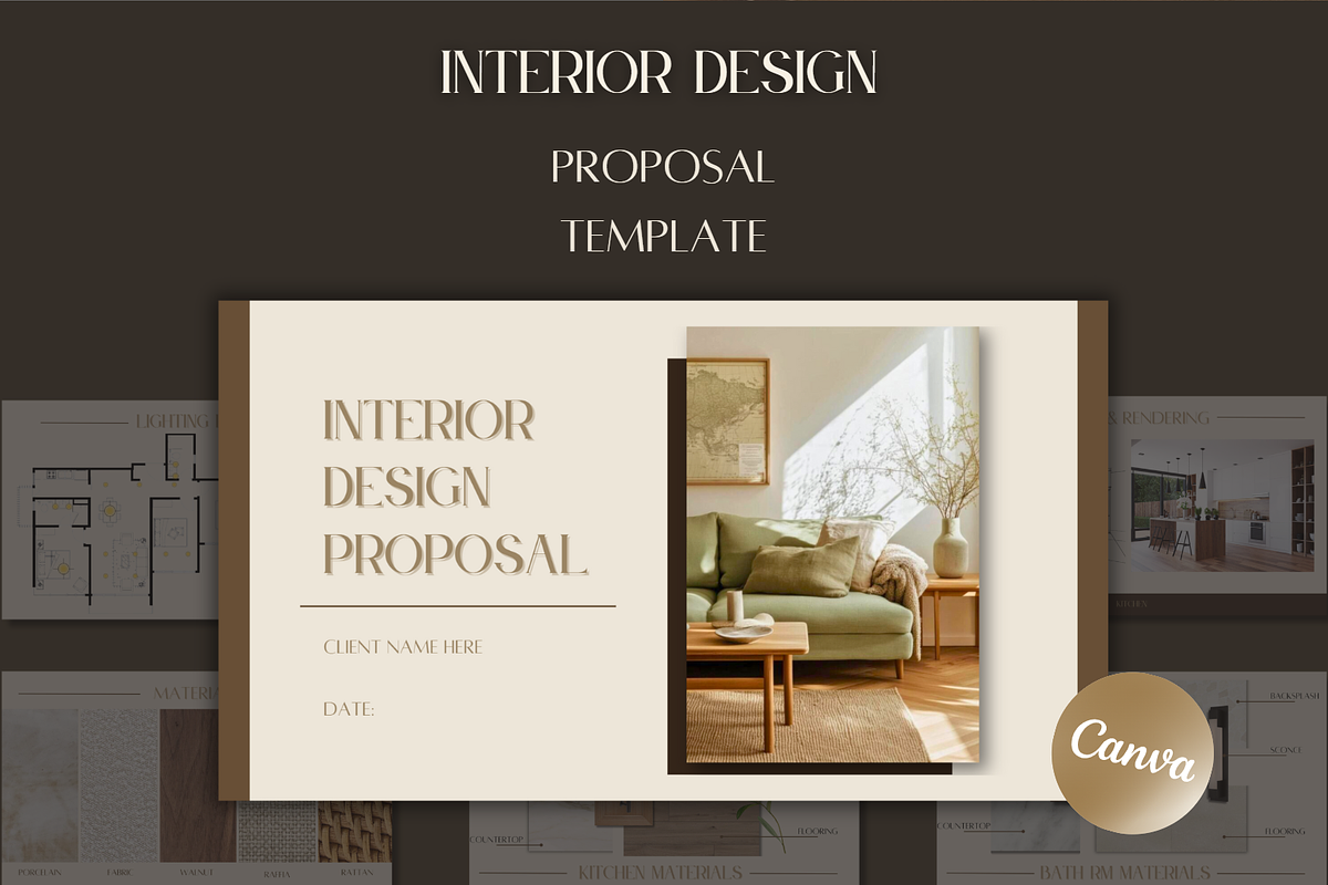 Interior Design Project Proposal, a Templates & Theme by TespinDesign (Photo 1 of 6)