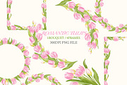 Pink Tulip Clipart, an Illustration by JULIA x JULIE's ART (Thumbnail 3 of 5)