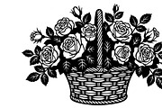 Charming flower basket wall art, an Illustration by Amazin_art (Thumbnail 28 of 32)