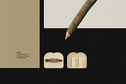 Natural Stationery Mockup Psd, a Print Template by Mokr (Thumbnail 2 of 5)