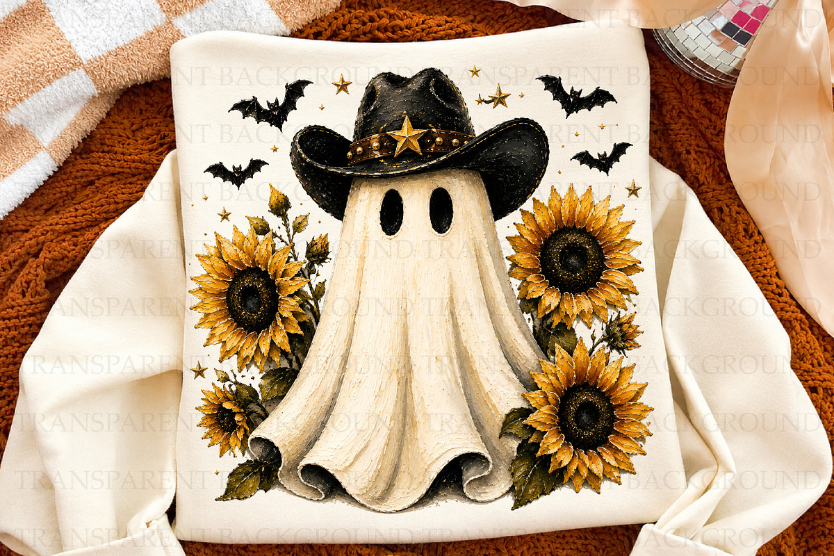 Cow Print Ghost Png,Halloween PNG, a Seasonal Illustration by Libby Wishes (Photo 2 of 3)