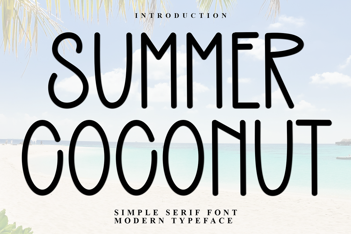 Summer Coconut, a Sans Serif Font by FreshTypeINK (Photo 1 of 7)