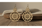 Floral Charm Earring Files, a Graphic by hafijul (Thumbnail 2 of 11)