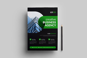 Business Agency Flyer Design, a Flyer Template by VectStock