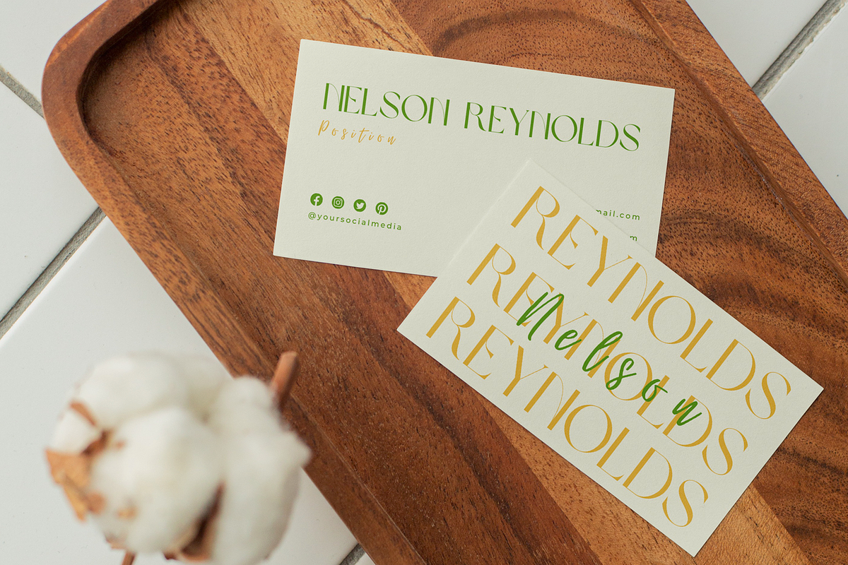 Minimalist Business Card Template, a Business Card Template by INRASSION (Photo 1 of 6)