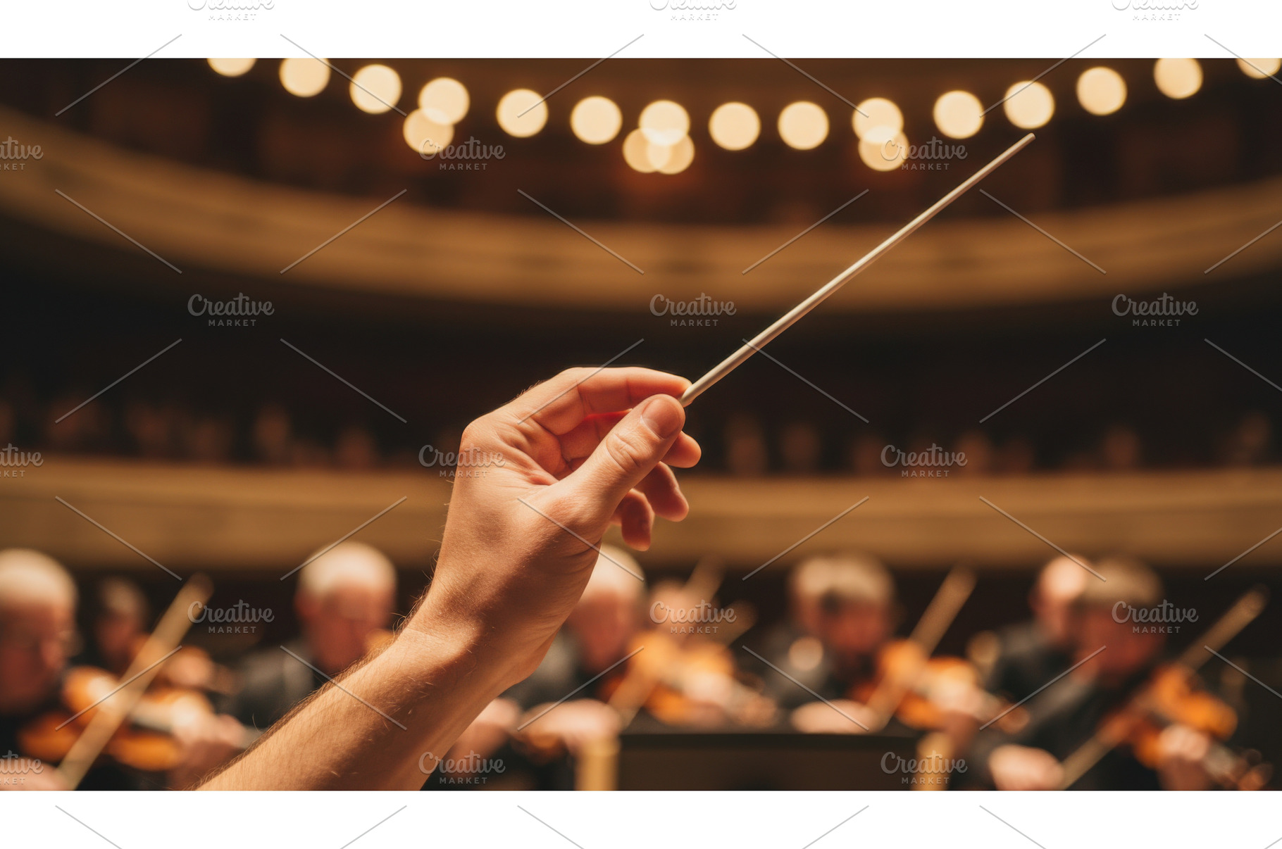 Conductor hand holding white baton, an Arts & Entertainment Photo by Igor Tichonow