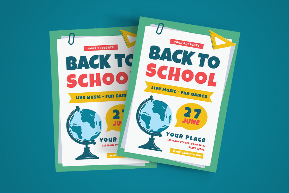 Back to School Flyer Set, a Flyer Template by Pitchlook.Studio (Photo 3 of 3)