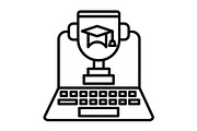 Trophy Line Icon, an Outline Icon by Pexelpy (Thumbnail 1 of 2)