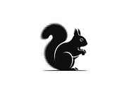 Squirrel Silhouette Vector Bundle, an Illustration by yasushie (Thumbnail 12 of 48)