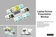 Laptop Screen Presentation Mockup, a Mac Mockup by rizalamora (Thumbnail 1 of 11)