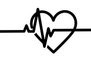 Modern heartbeat symbol icon vector, an Illustration by Amazin_art (Thumbnail 9 of 20)