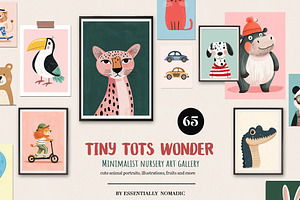 Minimalist Nursery Wall Art Gallery, a Background Graphic by Essentially Nomadic