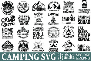 Camping SVG Bundle, an Object Graphic by DollarSmart