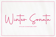 Winter Sonata Font, a Script Font by Cherryline Master (Thumbnail 1 of 8)