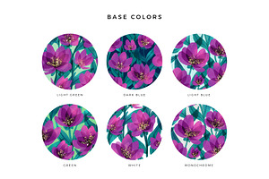 Violet Jade Garden Pattern