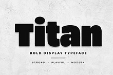 Titan – Bold Display Typeface