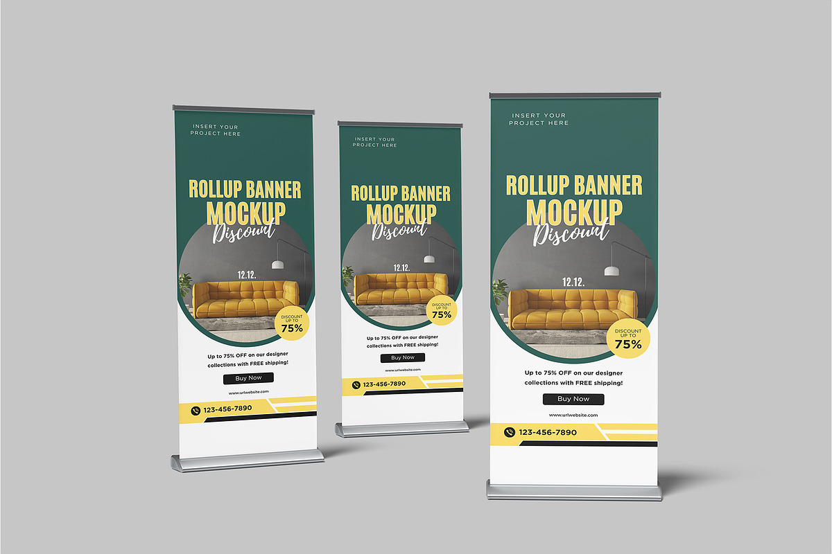 Rollup Banner Mockup, a Print Template by lamorastudio (Photo 5 of 9)