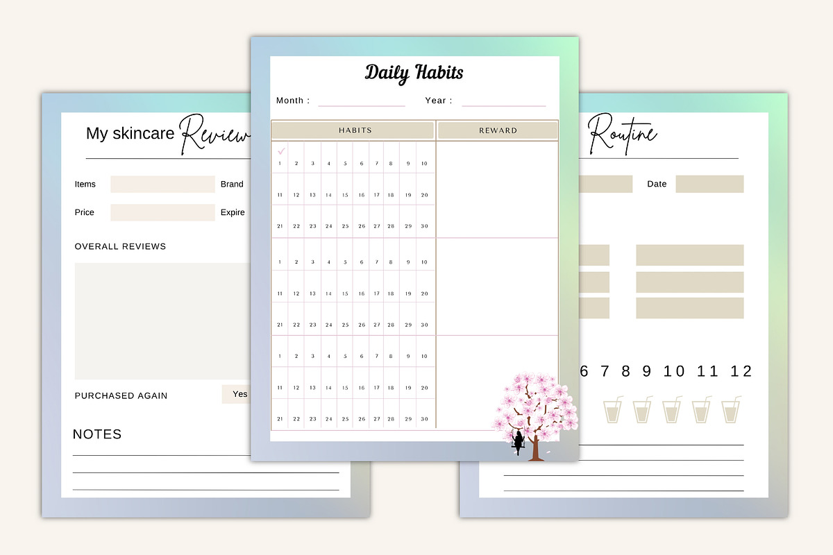 2026 That Girl Daily Routine Planner