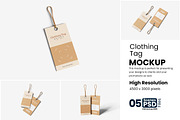 Clothing Tag Mockup, a Product Mockup by bimockup (Thumbnail 1 of 6)