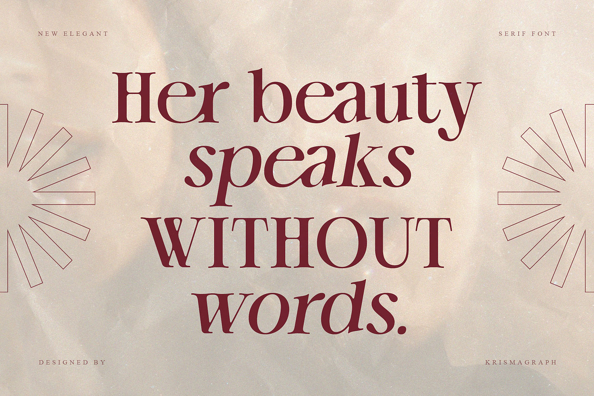 Chérié – Ligature Serif Family Font, a Serif Font by Krismagraph (Photo 13 of 15)