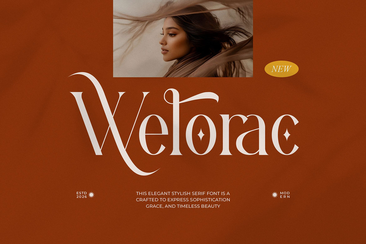 Welorac || Modern Classy Serif Font, a Serif Font by Ermedia Studio (Photo 1 of 10)