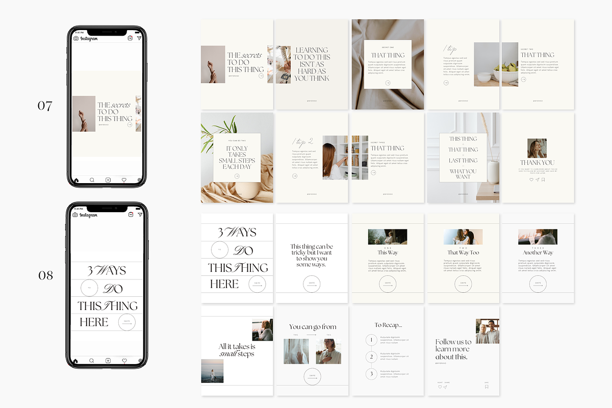 Instagram Carousel Templates Canva, a Social Media Template by Tabitha Emma (Photo 5 of 10)