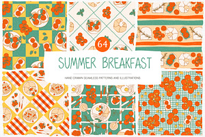 Summer Breakfast Collection, a Pattern Graphic by GVGraphics