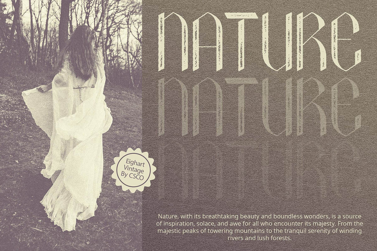 Eighart Vintage, a Sans Serif Font by Craft Supply Co. (Photo 5 of 8)