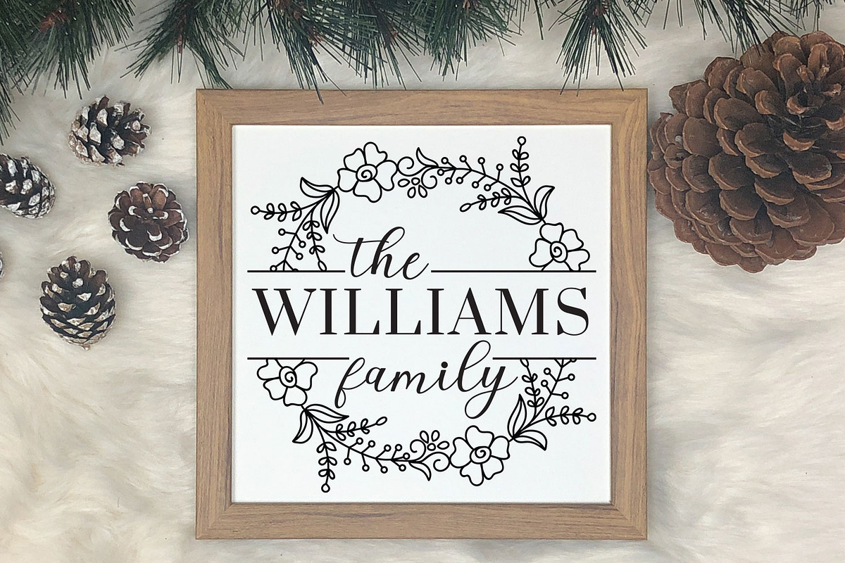 Family monogram SVG Bundle, an Object Graphic by Dasagani (Photo 7 of 8)