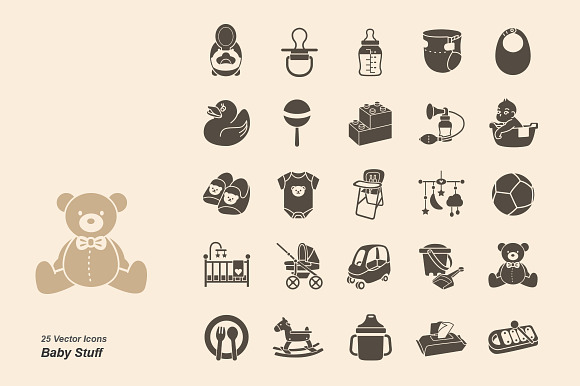 Baby Stuff Vector Icons