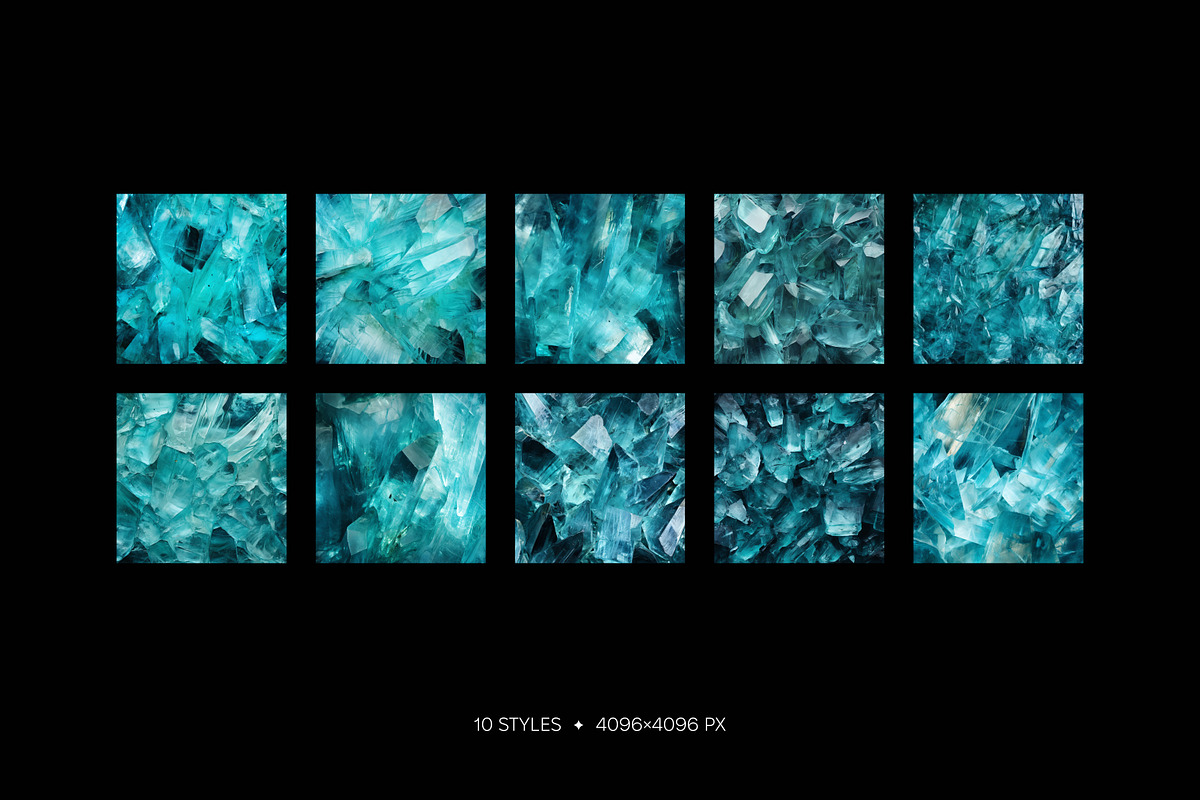 Aquamarine gemstone wallpaper pack, a Wallpaper Graphic by existacial (Photo 2 of 4)