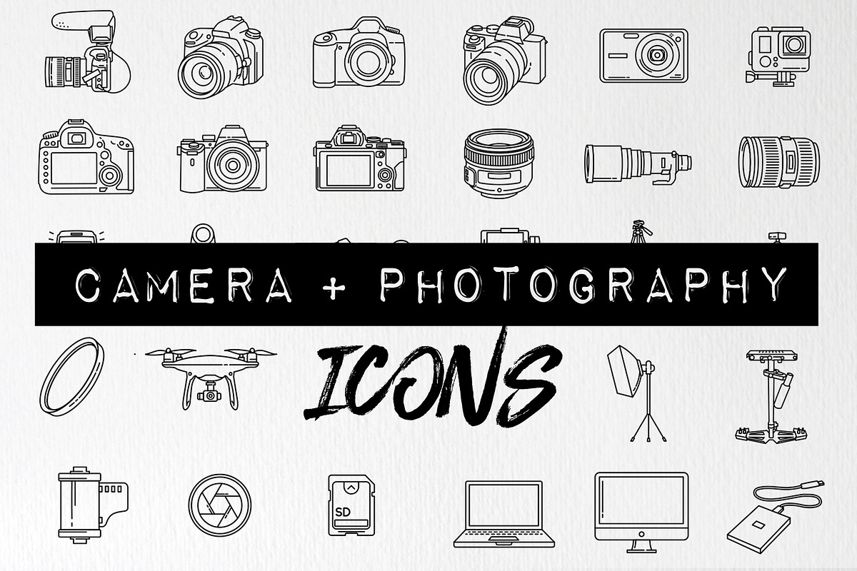 Camera & Photography Icons Pack, an Outline Icon by Hatch Design Workshop (Photo 7 of 9)