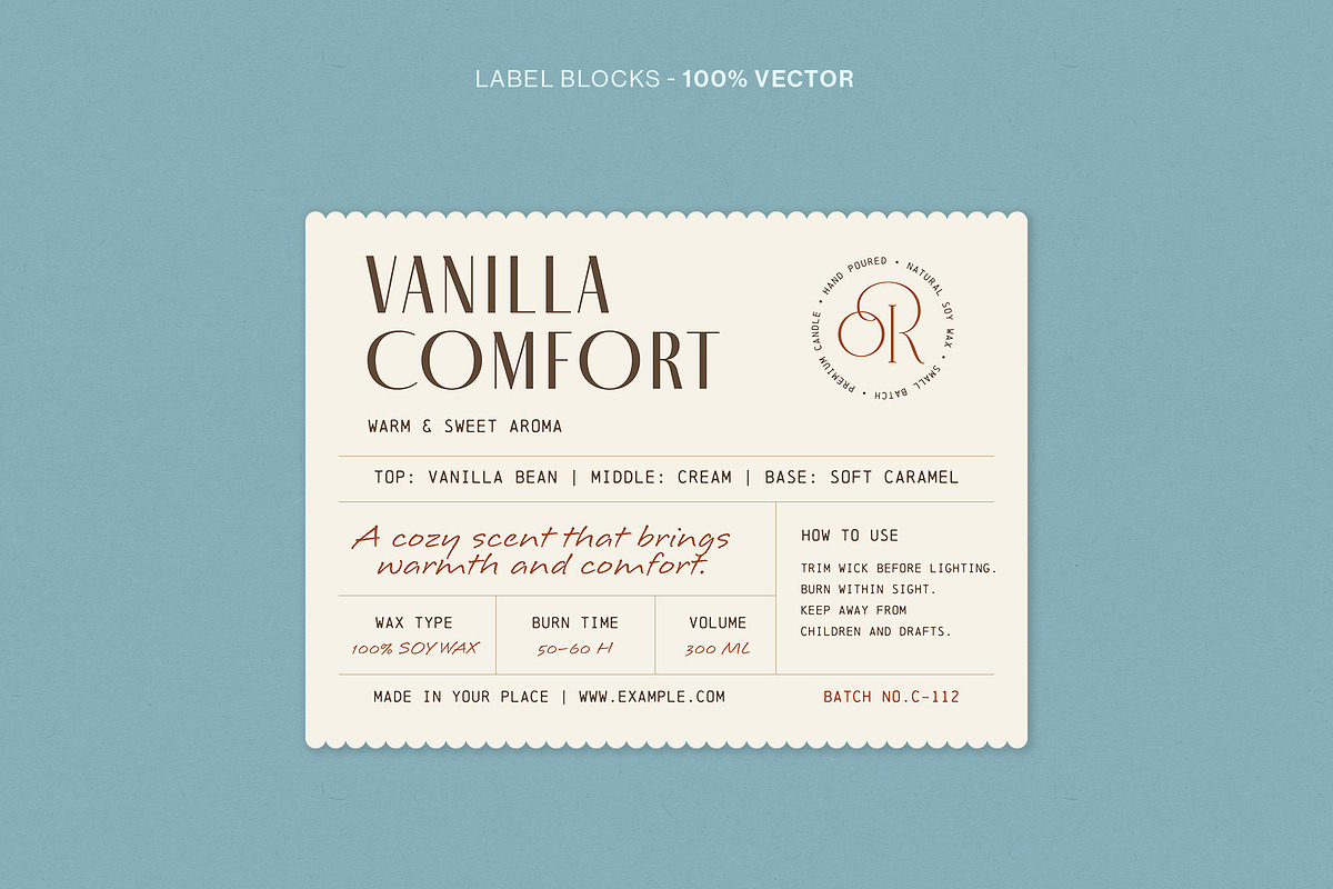 Product Label Template Set, a Stationery Template by BrandPacks (Photo 4 of 14)
