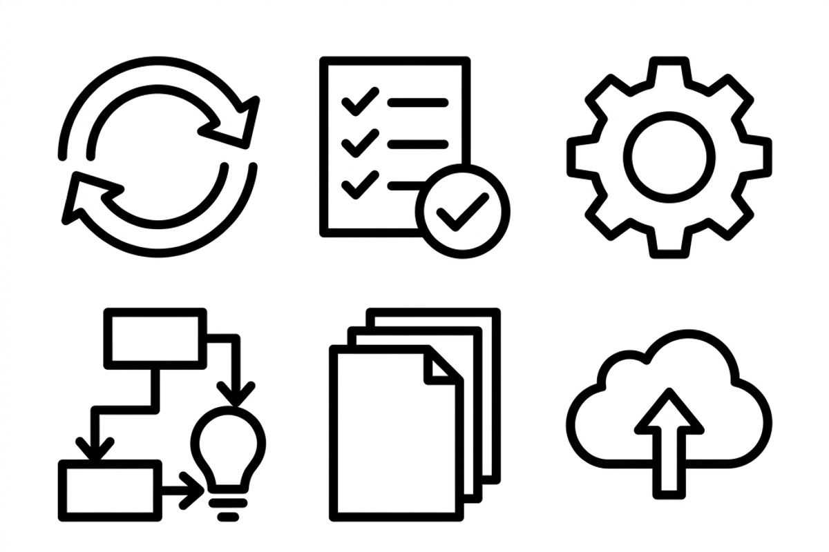 350 Project Management Icons, an Outline Icon by adenpinkstore (Photo 8 of 14)