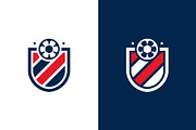 Set of Football Badge with shield, a Branding & Logo Template by Lucky Creative (Thumbnail 3 of 5)