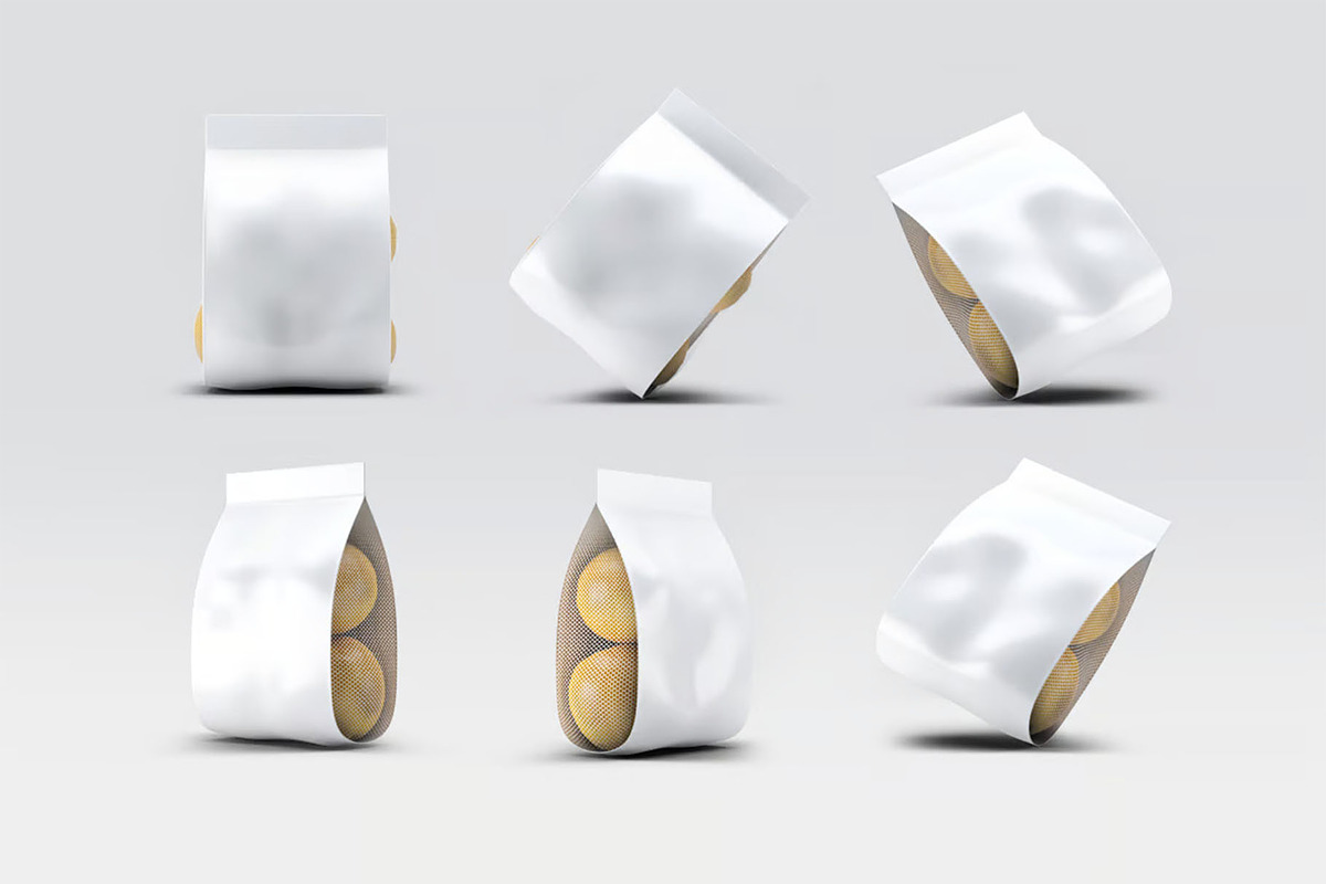 Bag with Oranges Mockup, a Packaging Mockup by Hubzway (Photo 7 of 7)