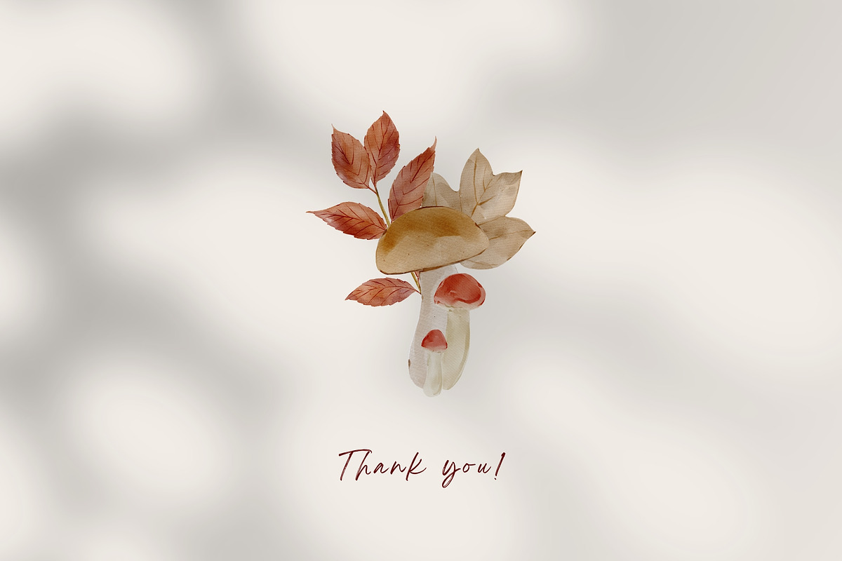 Woodland Watercolor Autumn Set, an Animal Illustration by Jenteva Art (Photo 15 of 15)