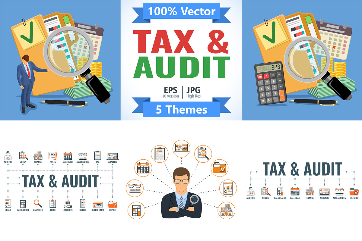 Auditing, Tax, Accounting Concepts, a Finance Illustration by TAlex (Photo 1 of 6)
