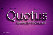 Quotus Slab Bracketed -8 fonts-, a Slab Serif Font by deFharo (Thumbnail 5 of 9)