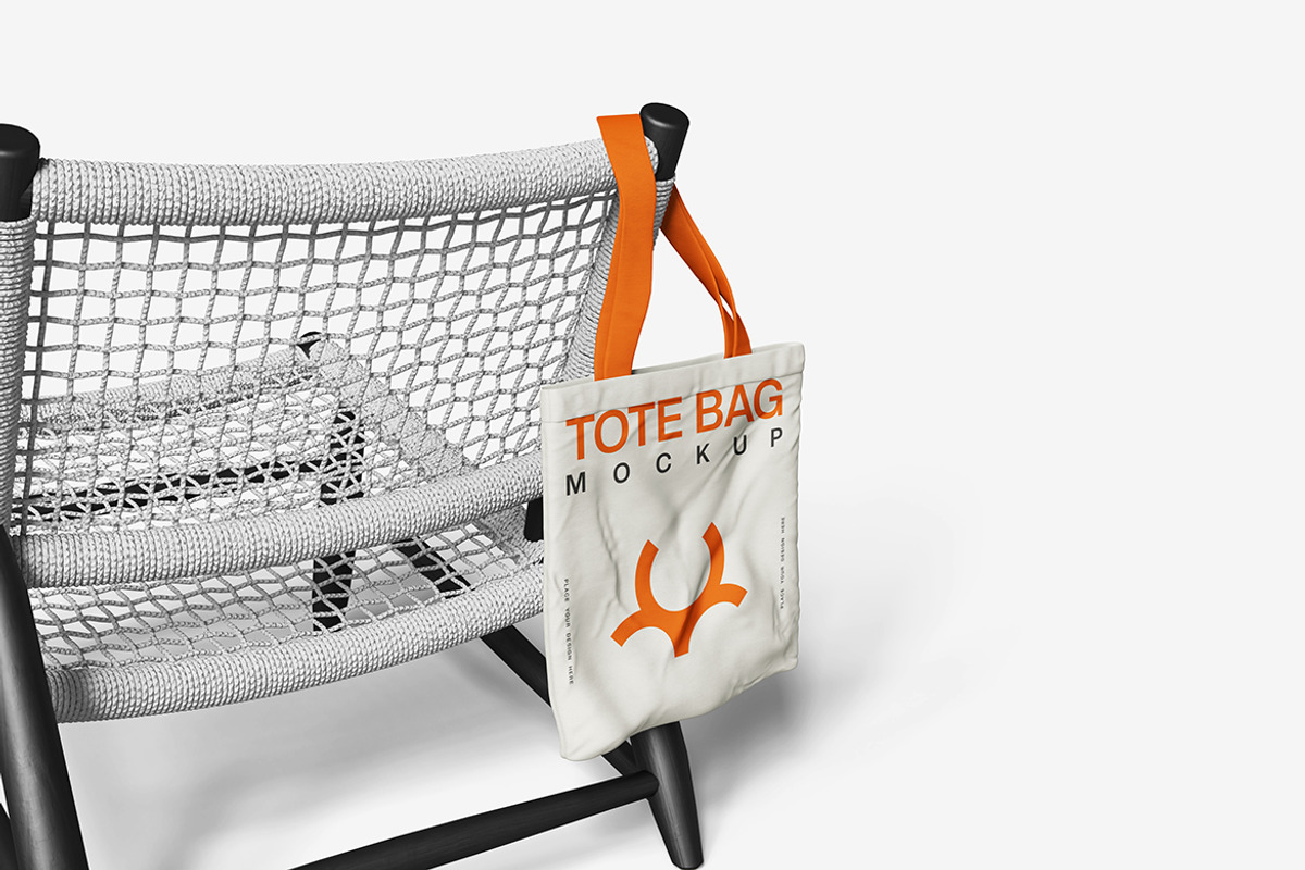 Tote Bag Mockup, a Merchandise Mockup by Indah (Photo 3 of 6)