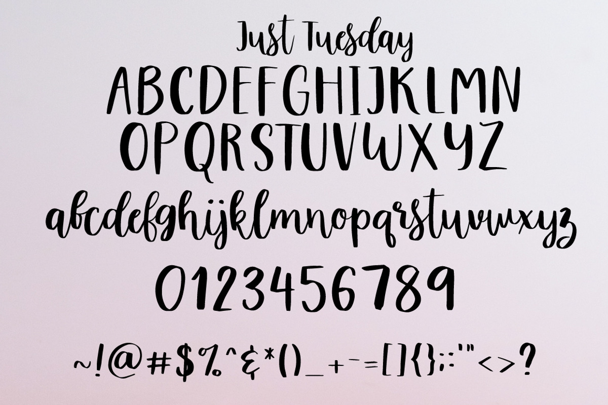 Just Tuesday | Casual Handwritten preview 6