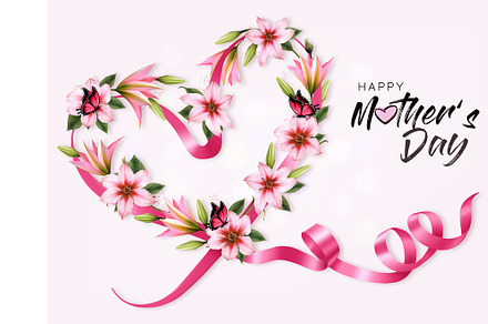 Mother' day holiday background vecto