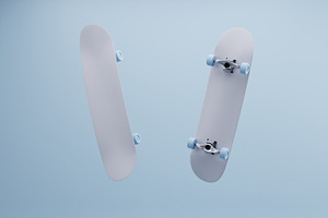 10 Bundle 3D Render Skateboard Case