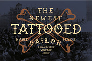 Tattooed Sailor | Vintage Serif Font, a Serif Font by Beveled Design Co. (Thumbnail 1 of 18)