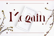 Megain Ligature Serif Typeface, a Serif Font by Humaira_std (Thumbnail 1 of 14)